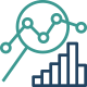 Claims Management and Risk Management Analytics Icon