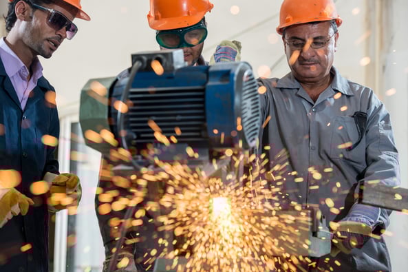 Safety protocols are crucial in construction risk management to prevent on-site accidents.