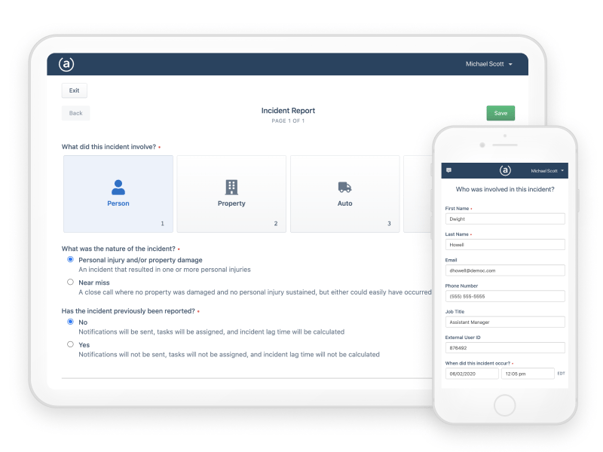 Aclaimant Incident Report