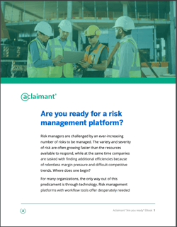 Risk Management Platform eBook Cover Page