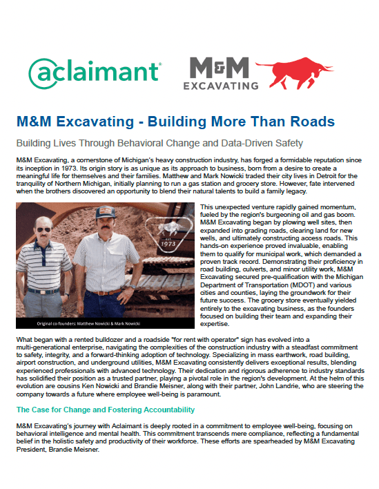 M&M Excavating Thought Leadership Piece