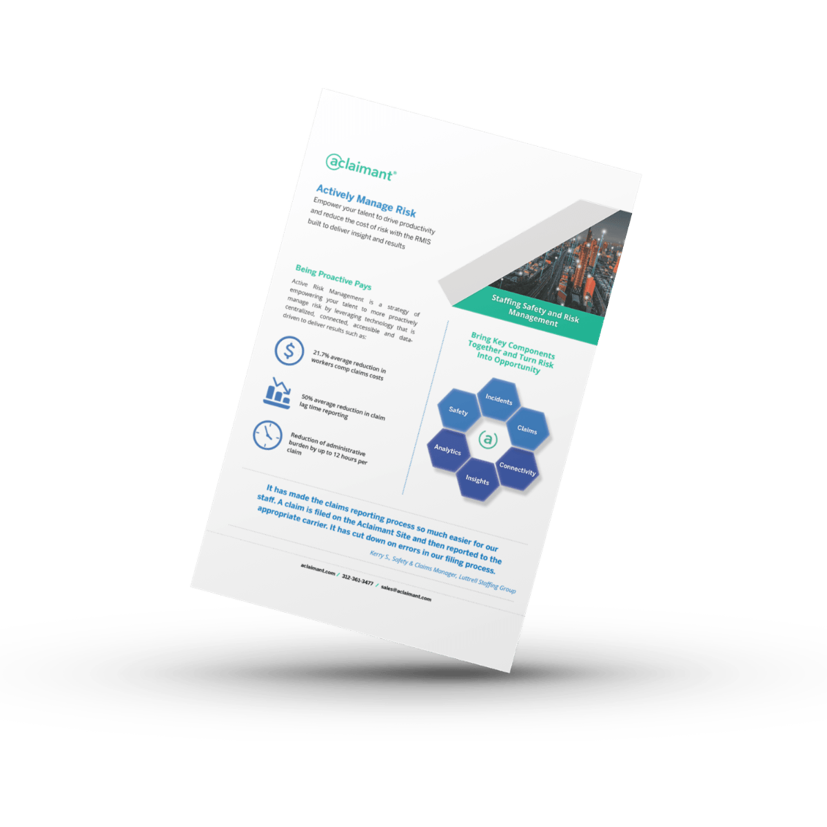 Stafing One-Pager Mock-up